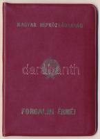 1982. 2f-10Ft (9klf) forgalmi sor, "Magyar Népköztársaság - forgalmi érméi" feliratú bordó...