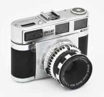 Braun Paxette Super III. fényképezőgép, Braun Color Ennit SLK 1:2.8 / 50 obejktívvel zár szorul