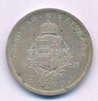 1936. 2P Ag "Liszt" T:AU,XF patina Adamo P7.3