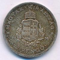 1936. 2P Ag "Liszt" T:AU,XF patina Adamo P7.3