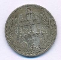 1895KB 1K Ag "Ferenc József" T:F patina Adamo K5