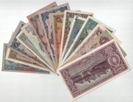 1930-1946. 14db-os vegyes pengő bankjegy tétel, közte 1945. 10P + 1944. 20P "A Vörös Hadsereg P...