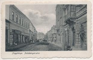 Nagybánya, Baia Mare; Felsőbányai utca, Weisz József üzlete. Kovács Gyula kiadása / street view, shops (EK)