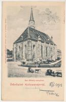 1902 Kolozsvár, Cluj; Szent Mihály templom. Dunky Fivérek cs. és kir. udvari fényképészek / church (EK)