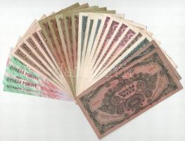 25db-os Pengő- és Forint bankjegytétel T:VF,F közte sok szép papírral