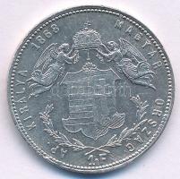1868GYF 1Ft Ag "Ferenc József / Angyalos címer" Gyulafehérvár T:XF kis ph., karc 
Hungary...