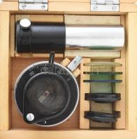 Gamma 3D kondenzor. Fadobozban, felszerelve: Abbe sapka, színszűrők