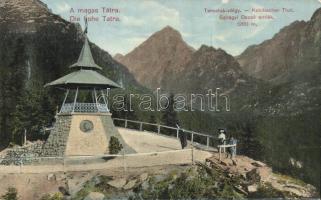 Tátra Tarpatak valley monument of Dezső Szilágyi