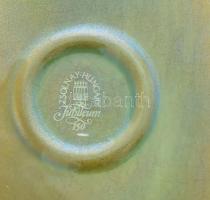 Zsolnay eozin mázas őzpár, jelzett, minimális kopással, h: 16,5 cm