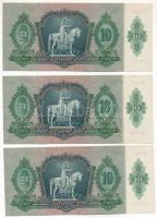 1936. 10P (3x) sorszámkövetők "B 962 033723 - B 962 033725" T:XF Adamo P9