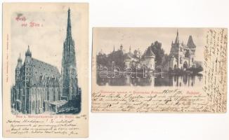 55 db RÉGI történelmi magyar és külföldi város képeslap, néhány motívumlap + 2 NDK lap; vegyes minős...