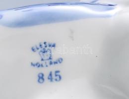 2 db holland porcelán tárgy: boci formájú tejkiöntő, 15x10x5,5 cm + zenélő-forgó szélmalom, működik,...