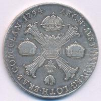 Olasz Államok / Milánó 1794M Tallér Ag "I. Ferenc" (29,30g) T:F karcok, ü.
Italian States...