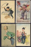 Többségében futott karikatúra-lapok a 10-es és meserajzok a 40-es évekből össz.: 10 db