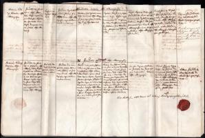 cca 1875 Alsóábrány Elenchus Fundatiorum - a helyi plébánia elszámolása a püspökség felé az elvégzet...