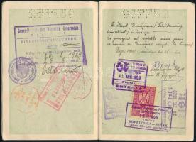 cca 1930 Magyary Pál pénzügyigazgató útlevele