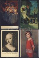 46 db művészeti reprodukció, többségükben a 10-es, 20-as évekből