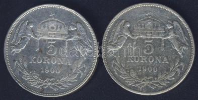 1900. 5K Ag (2x) T:3-,3-/4 ph.