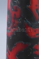 Erdélyi István: Retro váza. Képcsarnokos címkével, kis kopással, m: 38,5 cm