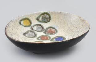 cca 1950 Iparművész kínáló, jelzés nélkül, hibátlan, 21,5x17,5 cm