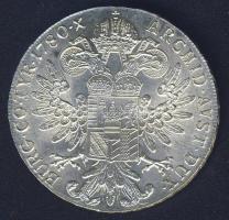 Ausztria 1780. SF Thaler Ag "Mária Terézia" újveret T:1/2+
