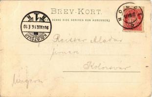 1902 Rauma, Romsdalshorn / Romsdalshornet / mountain, bridge (EK)