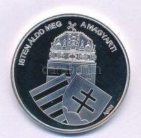 DN "Nemzetünk nagyjai - Szent István" jelzett Ag emlékérem kapszulában, tanúsítvánnyal (15...