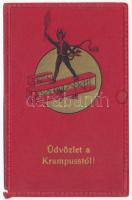 Üdvözlet a Krampusztól! / Krampus with birch. Emb. (EM)