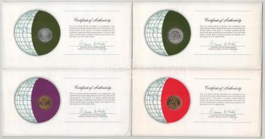 Coins of all Nations (Nemzetek pénzérméi) érmés boríték tétel (7xklf), benne: Ruanda, Szudán, Bolívi...