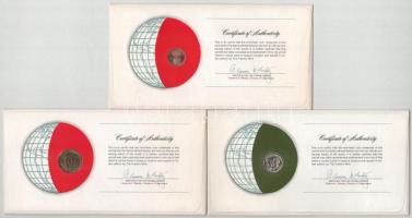 Coins of all Nations (Nemzetek pénzérméi) érmés boríték tétel (7xklf), benne: Ruanda, Szudán, Bolívi...