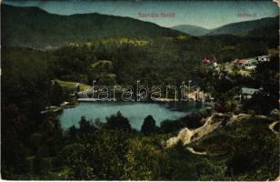 1912 Szovátafürdő, Baile Sovata; Medve-tó. Schuster Emil kiadása / Lacul Ursu / lake (EK)