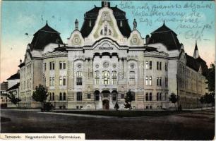 1913 Temesvár, Timisoara; Kegyestanítórendi főgimnázium / grammar school (r)