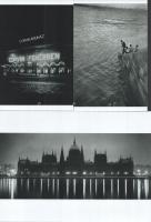 Budapest télen - nyáron, éjjel - nappal, eltérő időben készült felvételek, 5 db modern nagyítás, jel...