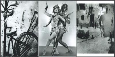 Angelo Funk Pál (1894-1974) budapesti fényképész és fotóművész életművéből 3 db eltérő időben készült felvétel modern nagyítása, jelzés nélkül, a néhai FOTÓ újság (1954-1989) archívumából (amely a Lapkiadó Vállalat lapcsaládjához tartozott), 15x10 cm