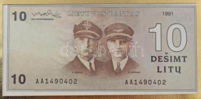 Litvánia 1991. 10L felbélyegzett borítékban, bélyegzéssel T:UNC 
Lithuania 1991. 10 Litu in envelop...