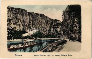 Orsova, Kazán-szoros dubovai rész / Kazan Dubova Ecke / Cazane / gorge, street (fl)