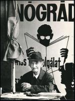 cca 1977 Gyenes Kálmán (1941-2016) szegedi fotóművész hagyatékából feliratozott, vintage fotóművészeti alkotása, ezüst zselatinos fotópapíron, 24x18 cm