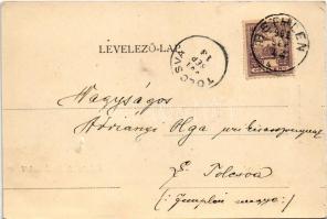 1901 Bethlen, Beclean; Fő tér. Kajár István kiadása / main square (b)