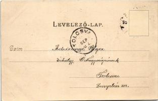 1899 (Vorläufer) Visegrád, Salamon torony, gőzhajó. Divald Károly 21. sz. (EK)