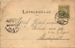 1902 Eperjes, Presov; Fő utca, Római katolikus templom, piac. Fénynyomat Divald műintézetéből / main...