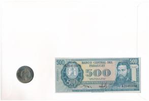 Paraguay / Kuba "Kereskedelmi flotta" érmés és bankjegyes felbélyegzett boríték, bélyegzés...