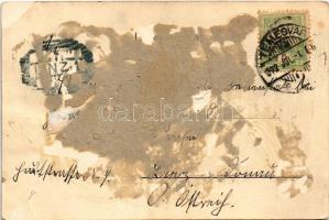 1902 Temesvár, Timisoara; Gyárváros, Coronini tér, Andrássy kávéház. Polatsek kiadása / square, café...