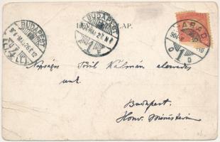 1904 Világos, Siria; várrom, Fő utca. Weber J. kiadása / castle ruins, main street. Art Nouveau, flo...