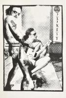 Nyári István (1952-): Cím nélkül, 1981. Nyomat, papír, jelzett, paszpartuban. 23x16 cm