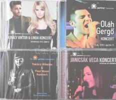 4 db bontatlan CD: Takács Nikolas, Janicsák Veca, Oláh Gergő, Király Viktor