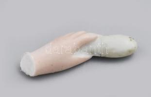 Royal Dux hölgy. Jelzett, keze letört, de megvan, m: 14 cm