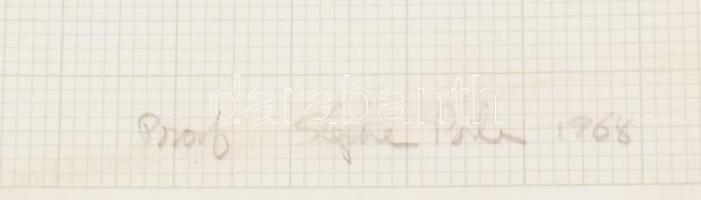 Stephen Porter (1941-): Út a végtelenbe (cím nélkül), 1968. Szitanyomat, papír, jelzett, próbanyomat...