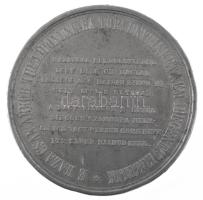 1861. "Országgyűlési Emlék" kétoldalas Sn emlékérem nem hozzávaló "TÓTH JÓZSEF ÓRÁS É...