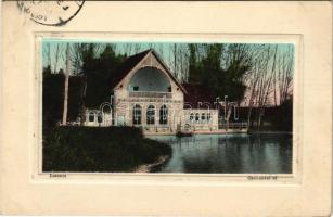 1913 Losonc, Lucenec; Csónakázó tó. Kármán kiadása / lake (EK)