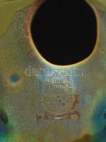 Zsolnay hal, eozin mázas, jelzett (tervező:Nádor Judit), mázon karcokkal, m:19x11 cm